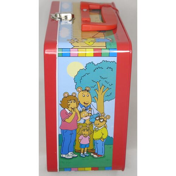 Arthur PBS Kids *NWT* Vintage Lunch Box Metal Marc Brown Schylling 1997 Cartoon - Picture 5 of 11